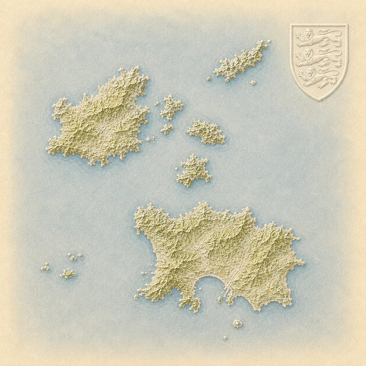 Map of Channel Islands