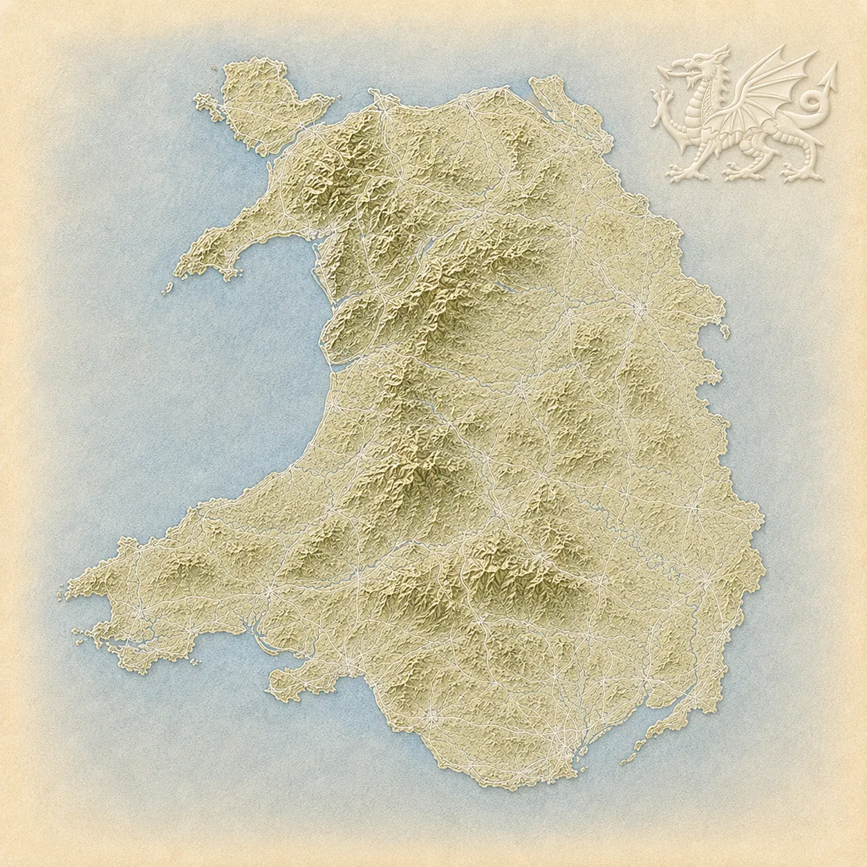 Map of Wales